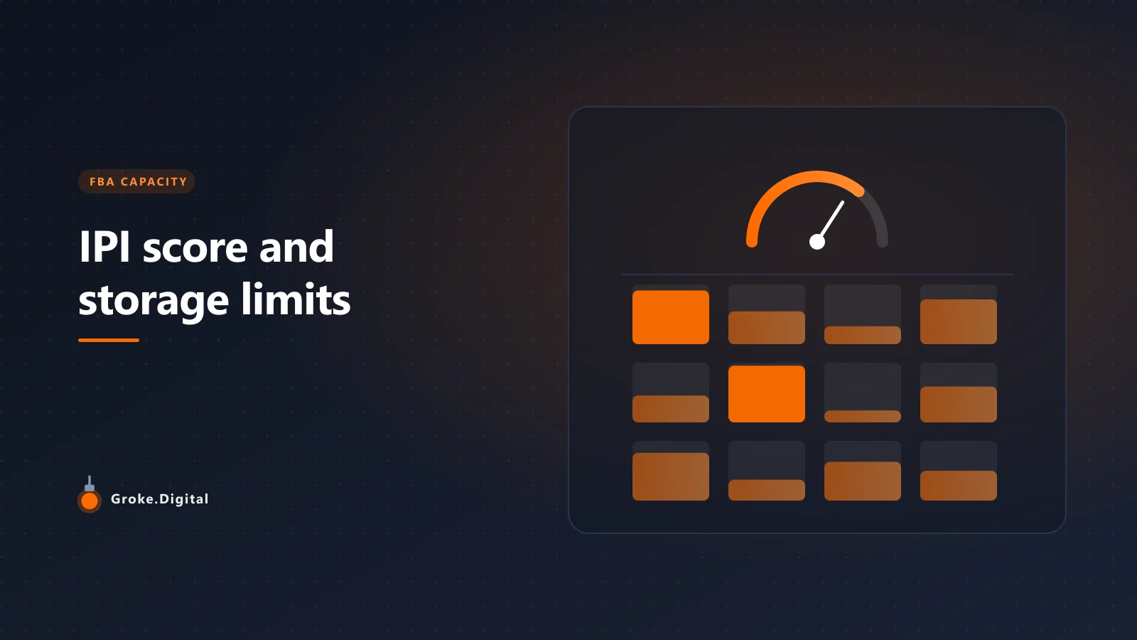 Amazon IPI score and FBA storage limits, in plain terms